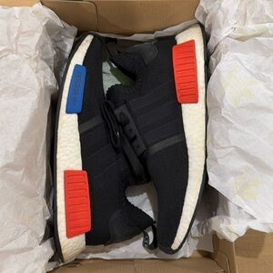 Adidas NMD R1 Core Black Lush Red